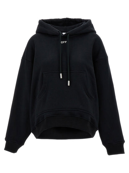 Off-White Black Cotton Hoodie - HBPS Beauty & Fashion