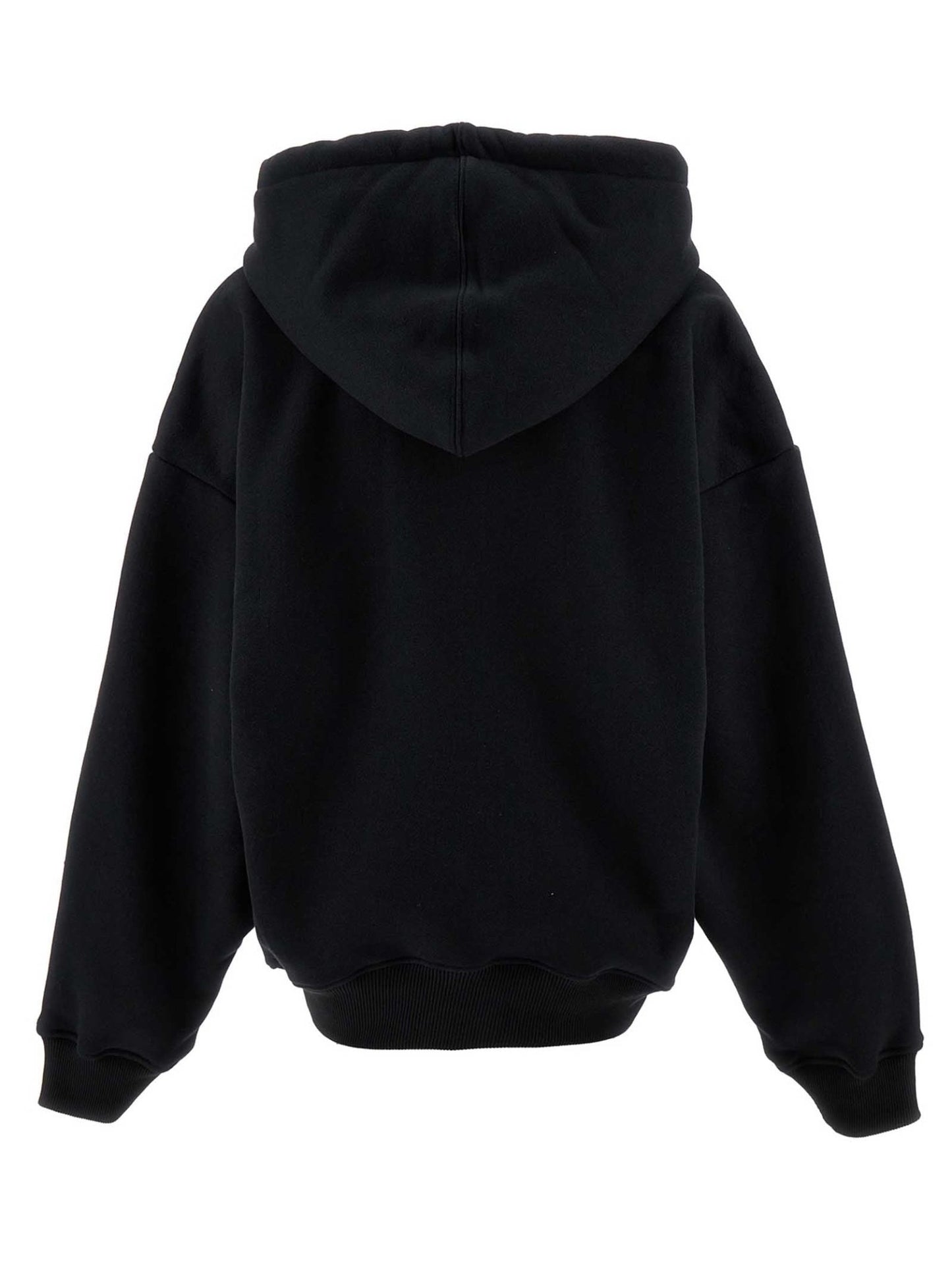Off-White Black Cotton Hoodie - HBPS Beauty & Fashion
