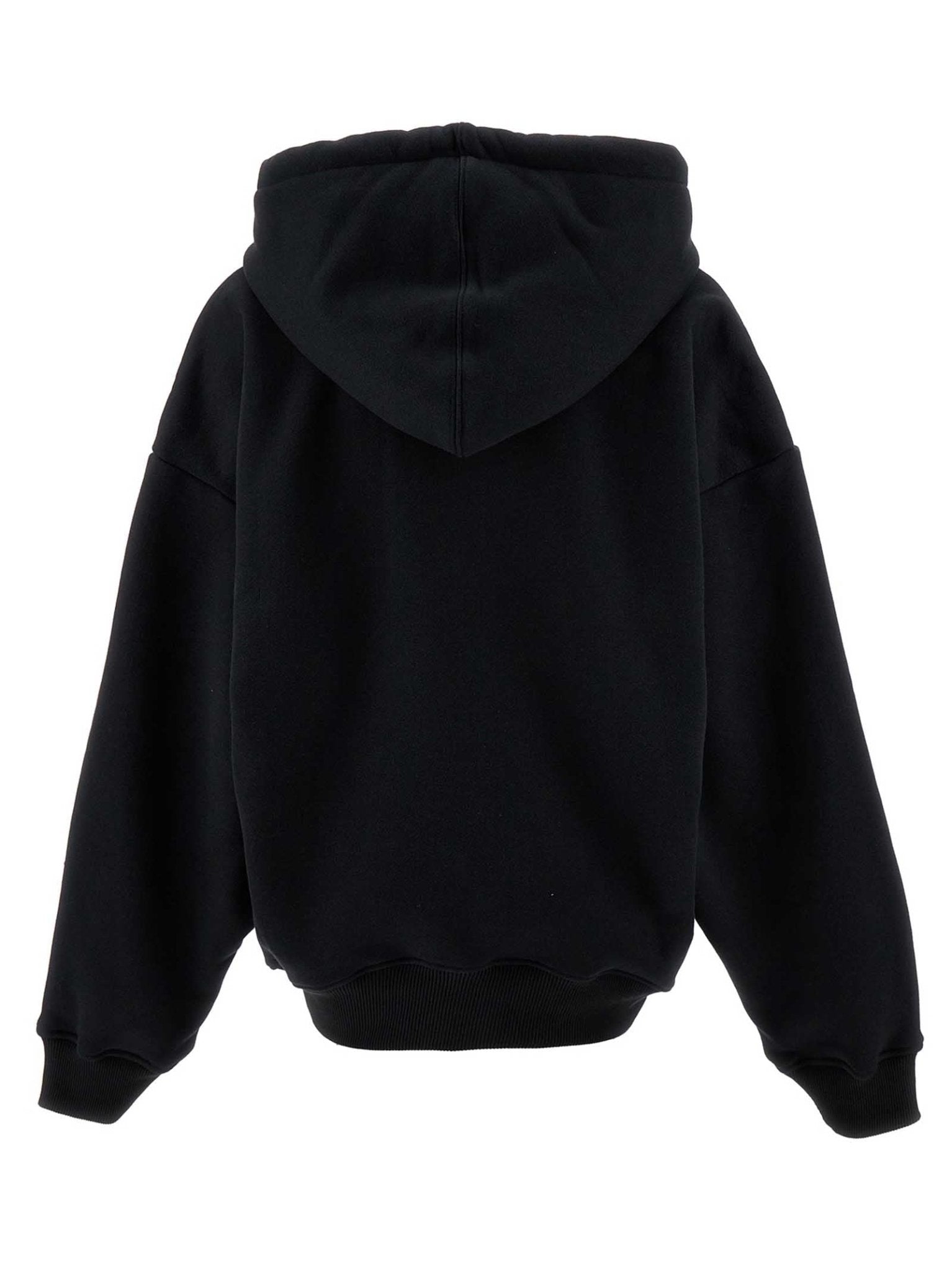 Off-White Black Cotton Hoodie - HBPS Beauty & Fashion