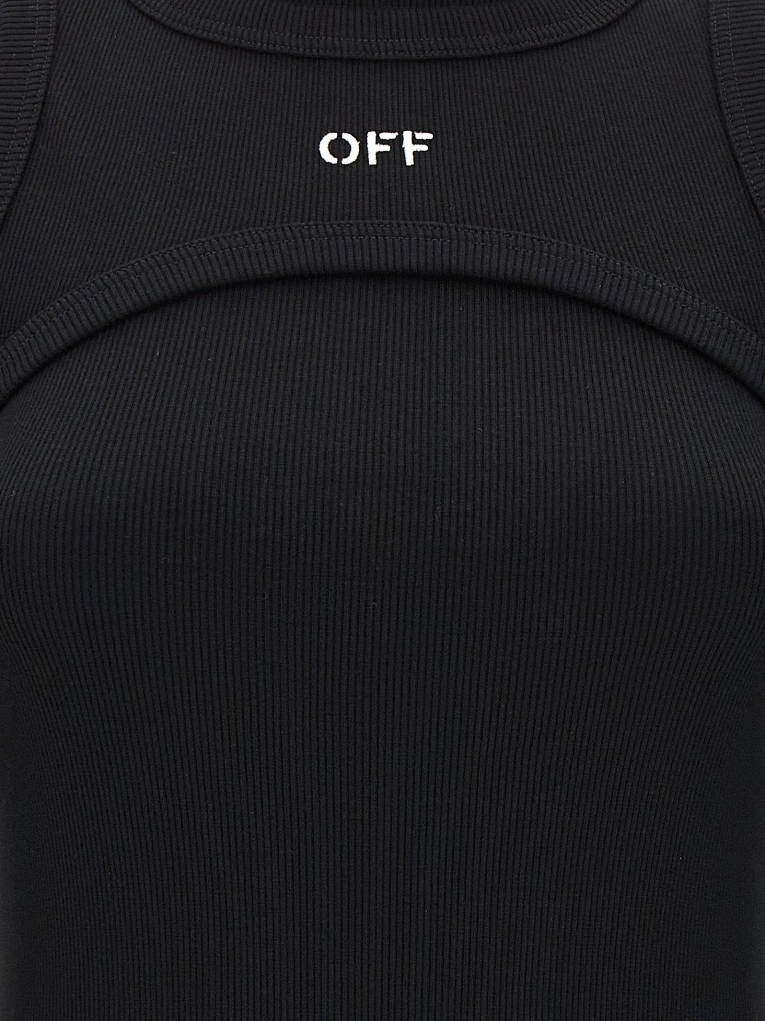 Off-White Black Cotton Midi Dress - HBPS Beauty & Fashion