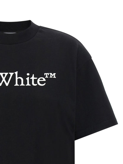 Off-White Black Cotton T-Shirt - HBPS Beauty & Fashion
