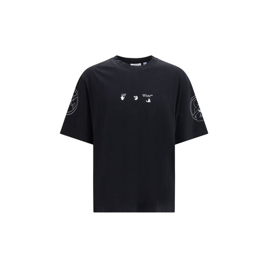 Off-White Black Cotton T-Shirt - HBPS Beauty & Fashion