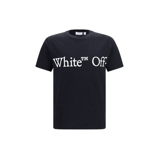 Off-White Black Cotton T-Shirt - HBPS Beauty & Fashion