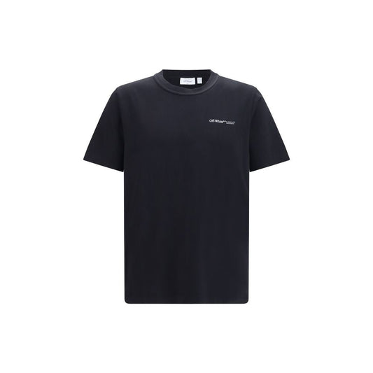 Off-White Black Cotton T-Shirt - HBPS Beauty & Fashion