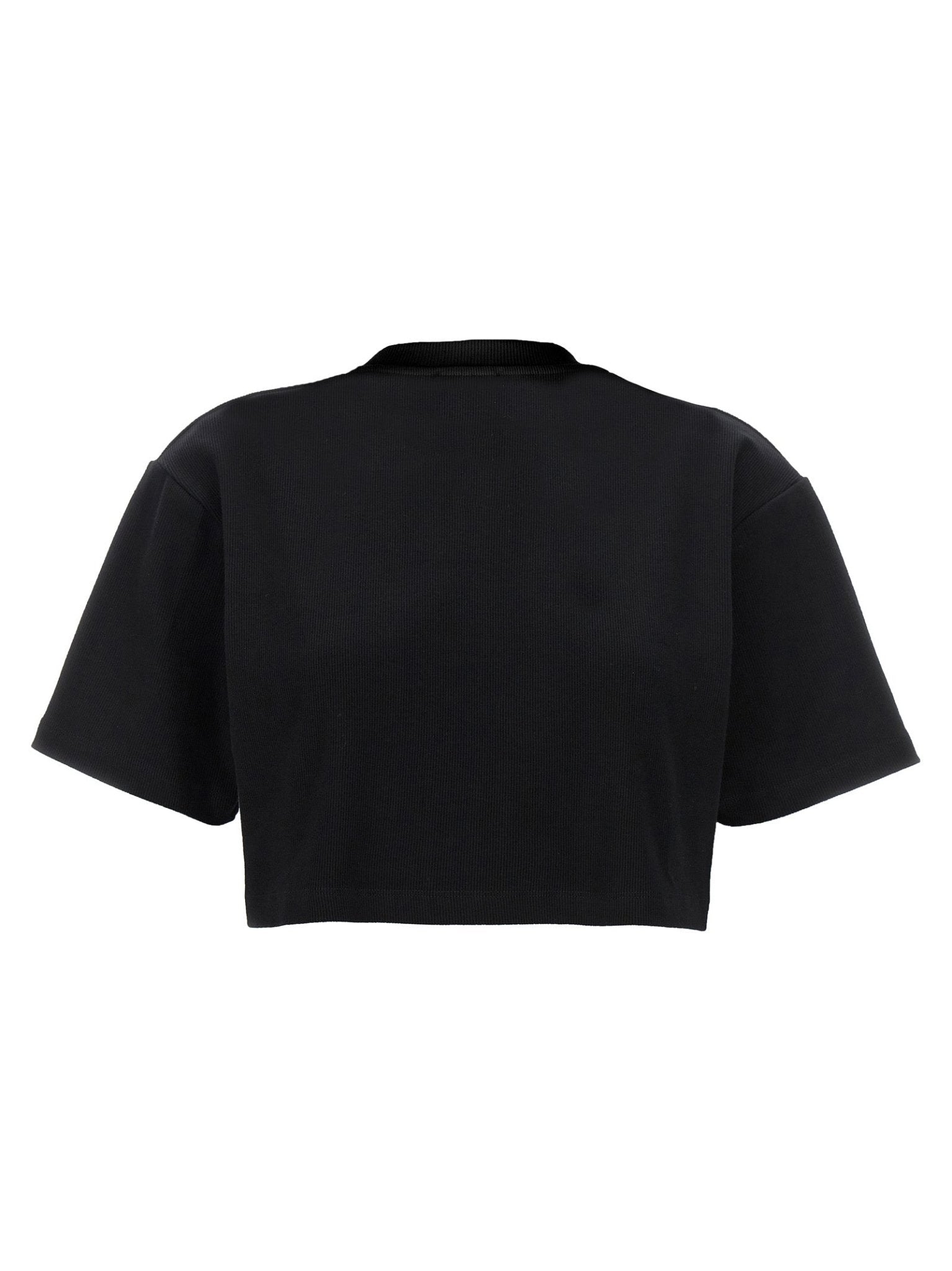 Off-White Black Cotton T-Shirt - HBPS Beauty & Fashion