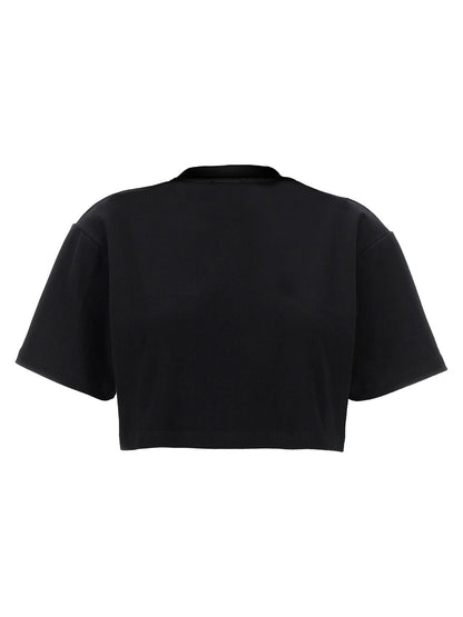 Off-White Black Cotton T-Shirt - HBPS Beauty & Fashion