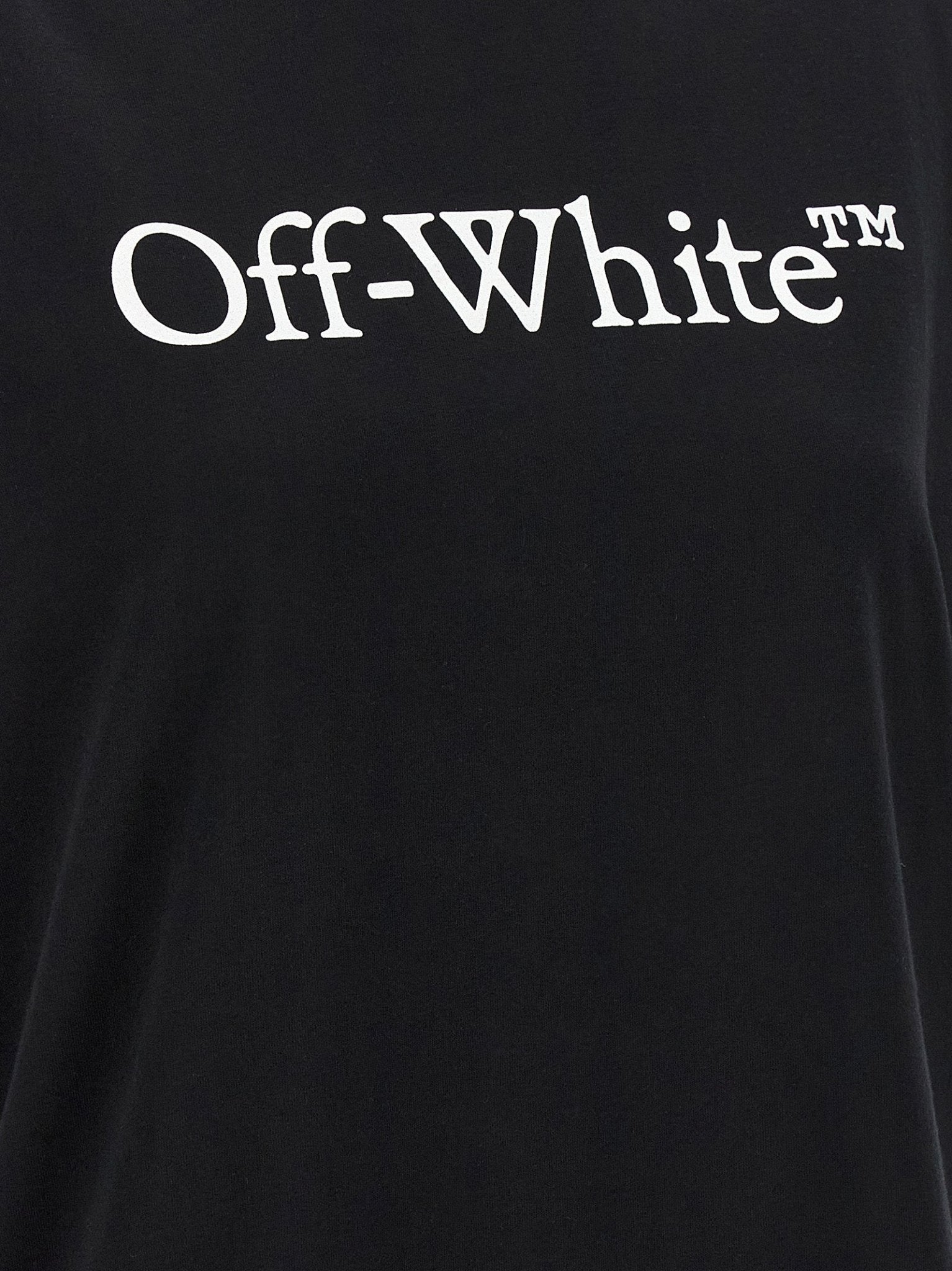 Off-White Black Cotton T-Shirt - HBPS Beauty & Fashion