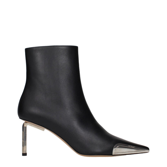 Off-White Black Leather Ankle Boots - HBPS Beauty & Fashion