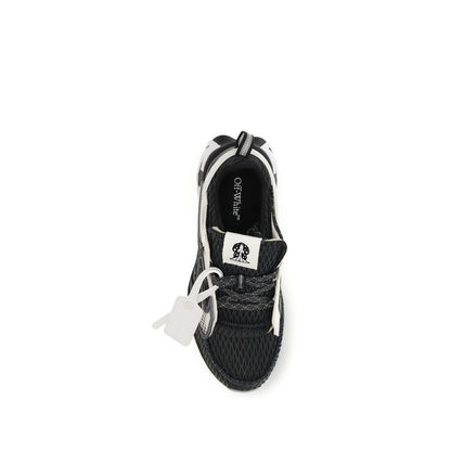 Off-White Black Polyester Athletic Sneakers - HBPS Beauty & Fashion