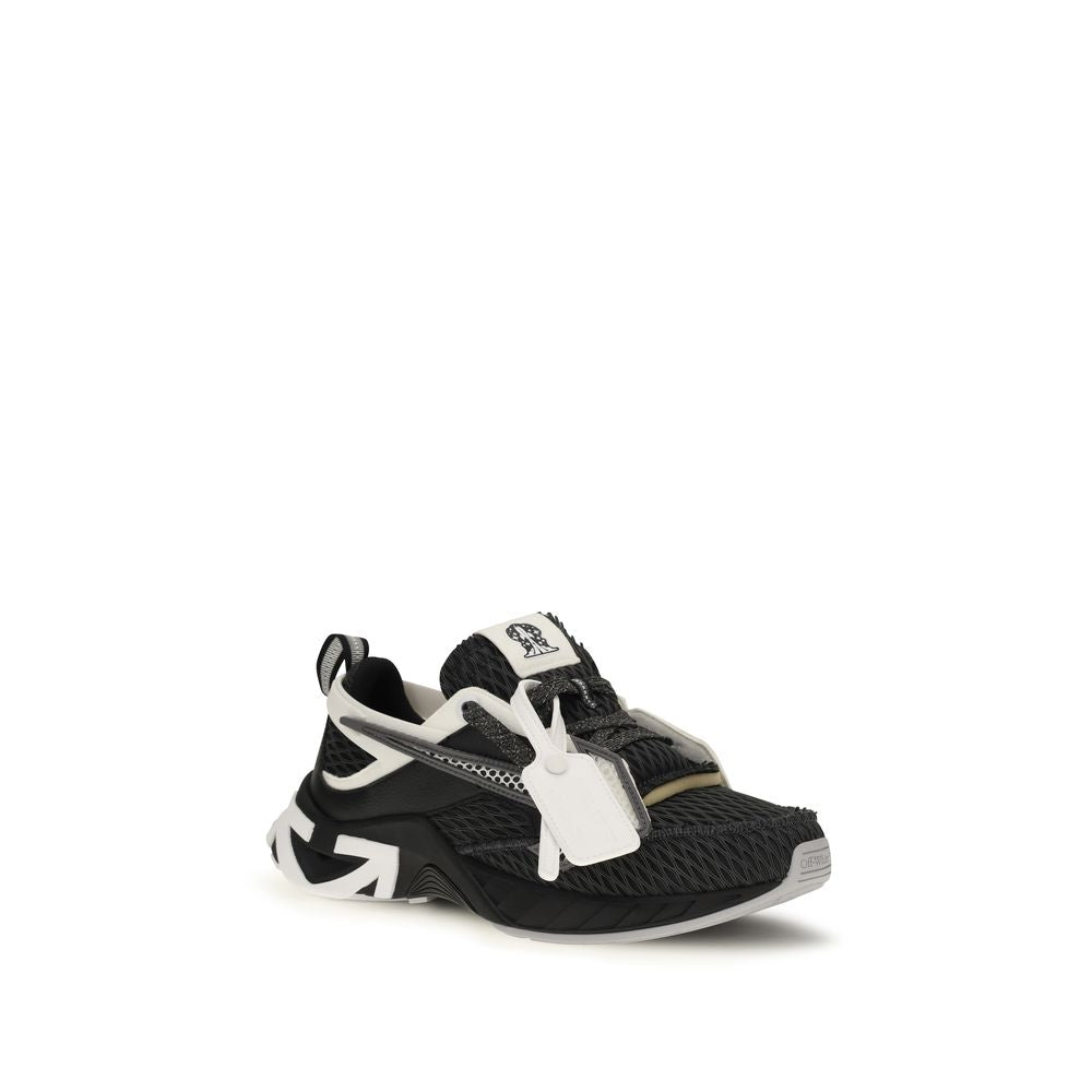 Off-White Black Polyester Athletic Sneakers - HBPS Beauty & Fashion