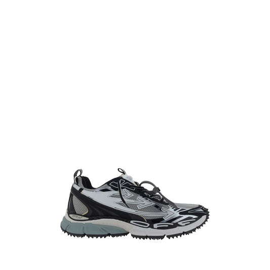 Off-White Gray Polyurethane Athletic Sneakers - HBPS Beauty & Fashion