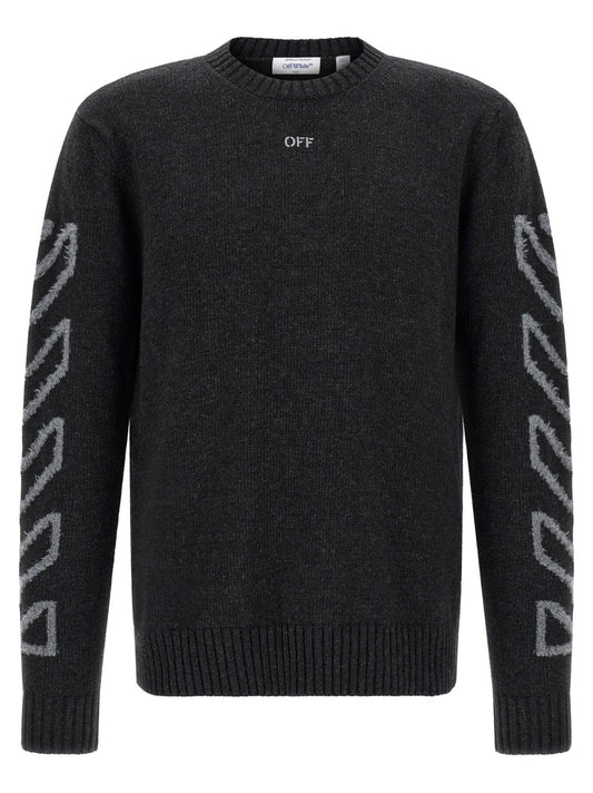 Off-White Gray Wool Cardigan - HBPS Beauty & Fashion