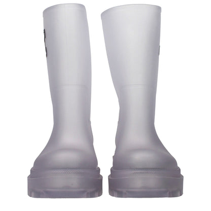 Off-White Transparent Pvc Ankle Boots - HBPS Beauty & Fashion