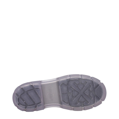 Off-White Transparent Pvc Ankle Boots - HBPS Beauty & Fashion