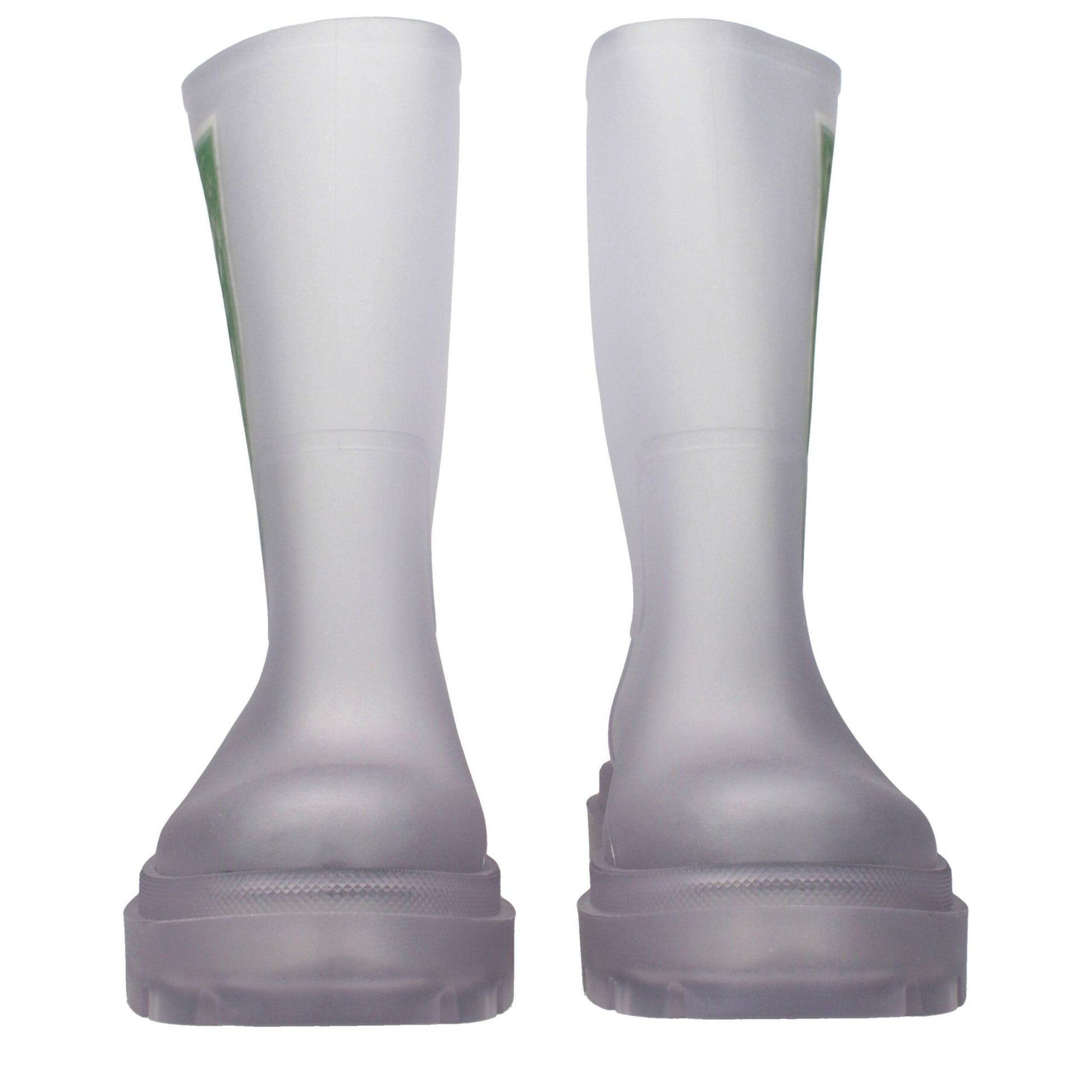 Off-White Transparent Pvc Ankle Boots - HBPS Beauty & Fashion