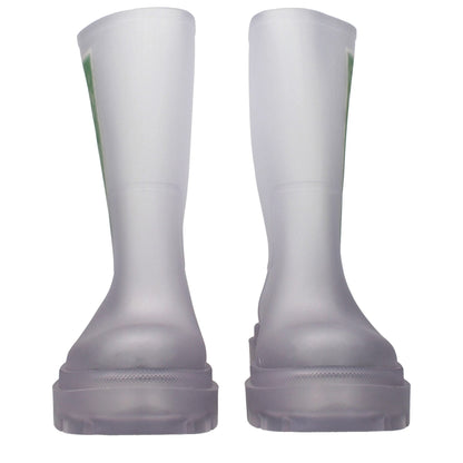 Off-White Transparent Pvc Ankle Boots - HBPS Beauty & Fashion