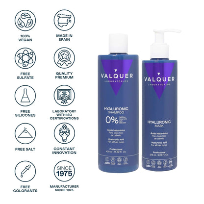 Pack Ácido Hialurónico - Champú y Mascarilla Capilar - 675 ml