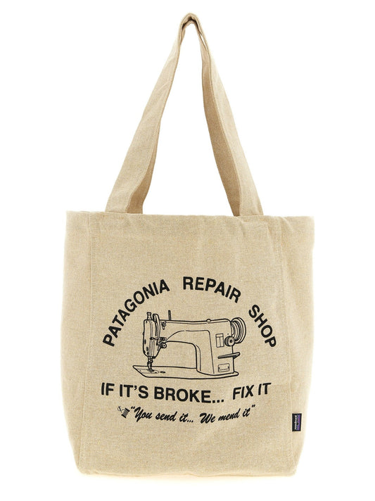 PATAGONIA Beige Cotton Tote Bag - HBPS Beauty & Fashion