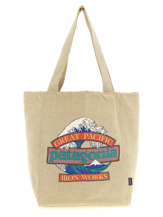 PATAGONIA Beige Cotton Tote Bag - HBPS Beauty & Fashion