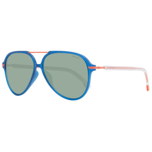 Police Blue Plastic Sunglasses - HBPS Beauty & Fashion