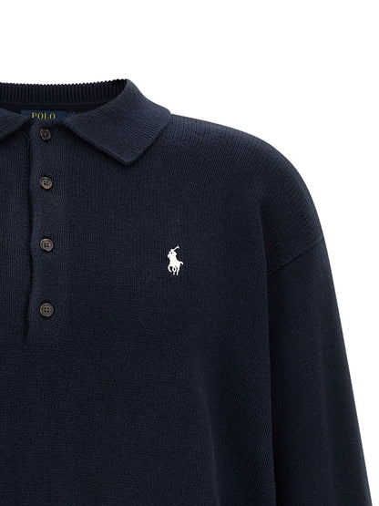 Polo Ralph Lauren Blue Cotton Cardigan - HBPS Beauty & Fashion