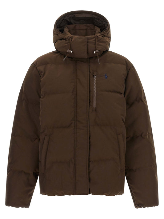Polo Ralph Lauren Brown Polyester Full-Length Jacket - HBPS Beauty & Fashion
