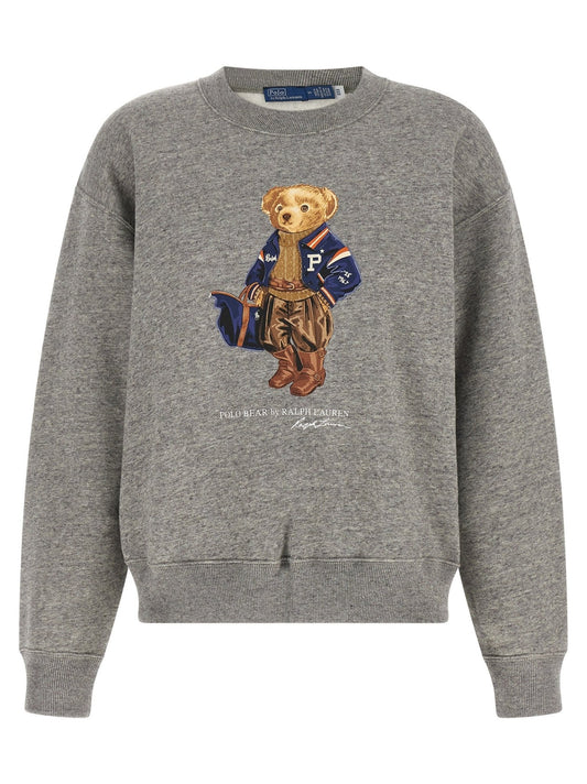 Polo Ralph Lauren Gray Cotton Sweatshirt - HBPS Beauty & Fashion