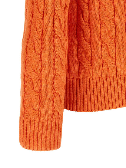 Polo Ralph Lauren Orange Cotton Cardigan - HBPS Beauty & Fashion
