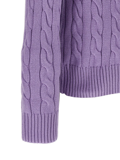 Polo Ralph Lauren Purple Cotton Cardigan - HBPS Beauty & Fashion