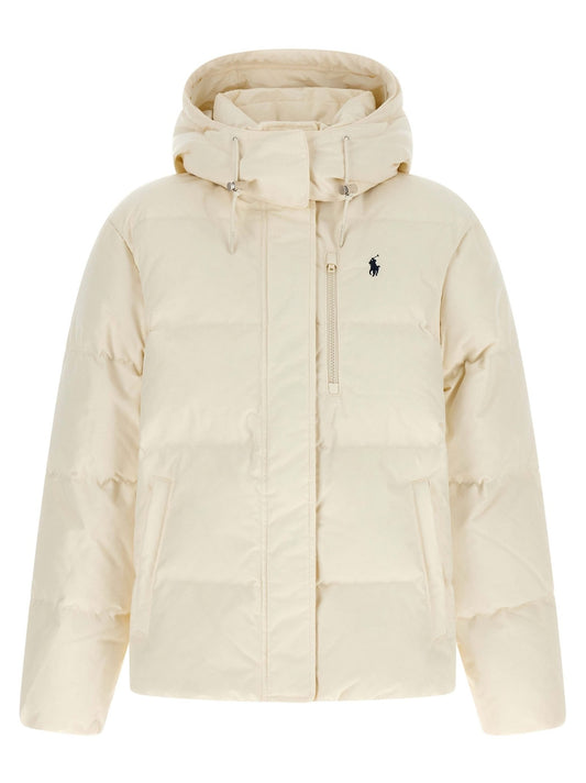 Polo Ralph Lauren White Polyester Full-Length Jacket - HBPS Beauty & Fashion
