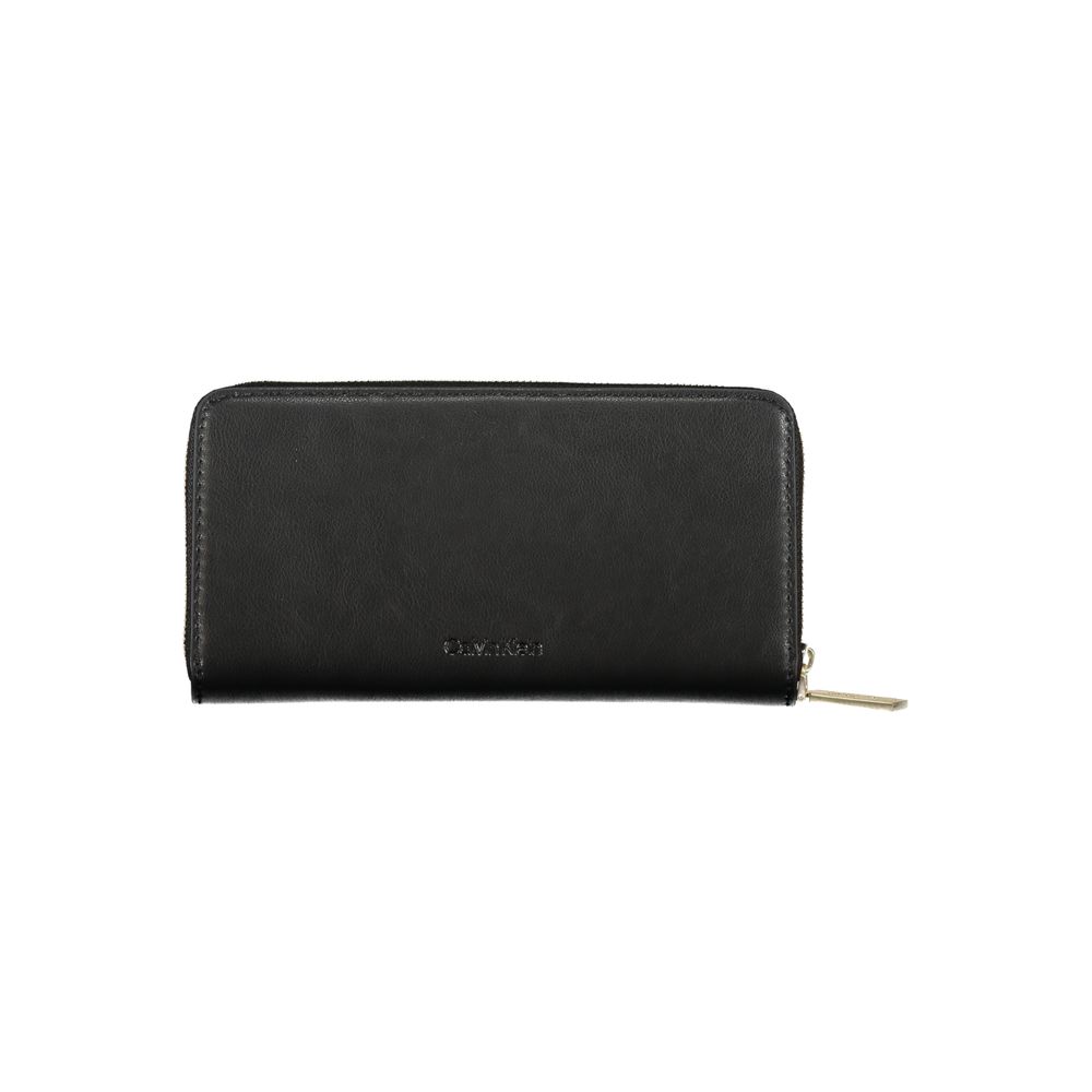 Portefeuille Calvin Klein Femme Noir – 5 Compartiments, Anti-RFID, Porte-Monnaie & Fermeture Zip – Authentique | HBPS Fashion - HBPS Beauty & Fashion