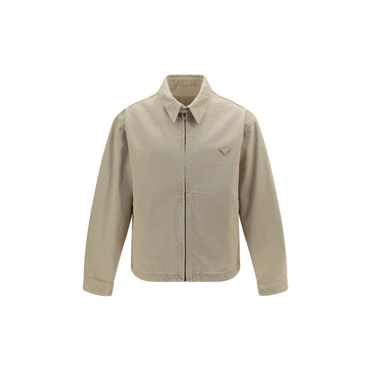 Prada Beige Cotton Denim Jacket - HBPS Beauty & Fashion