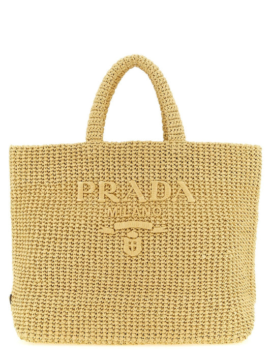 Prada Beige Raffia Tote Bag - HBPS Beauty & Fashion