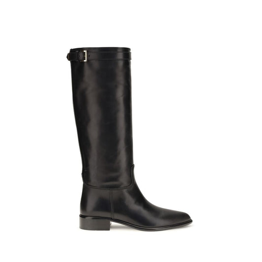 Prada Black Calf Leather Bos Taurus Ankle Boots - HBPS Beauty & Fashion