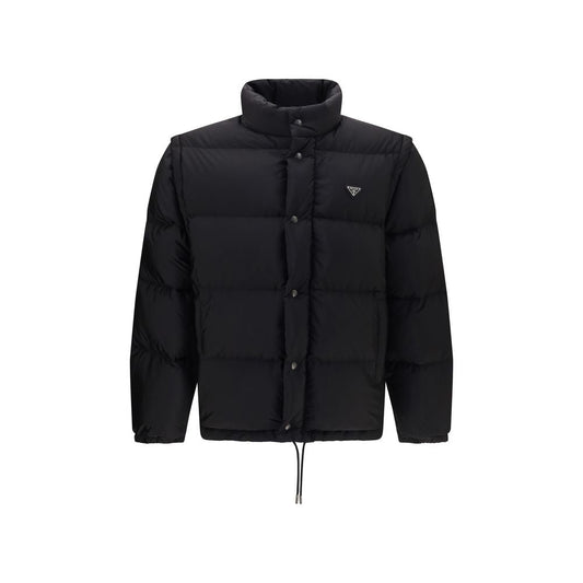 Prada Black Goose Down Full-Length Jacket - HBPS Beauty & Fashion