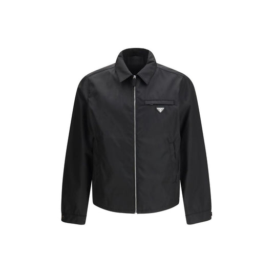 Prada Black Recycled Polyamide Full-Length Jacket - HBPS Beauty & Fashion