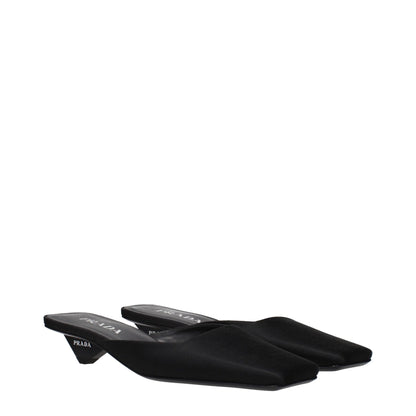 Prada Black Satin Flat Sandals - HBPS Beauty & Fashion