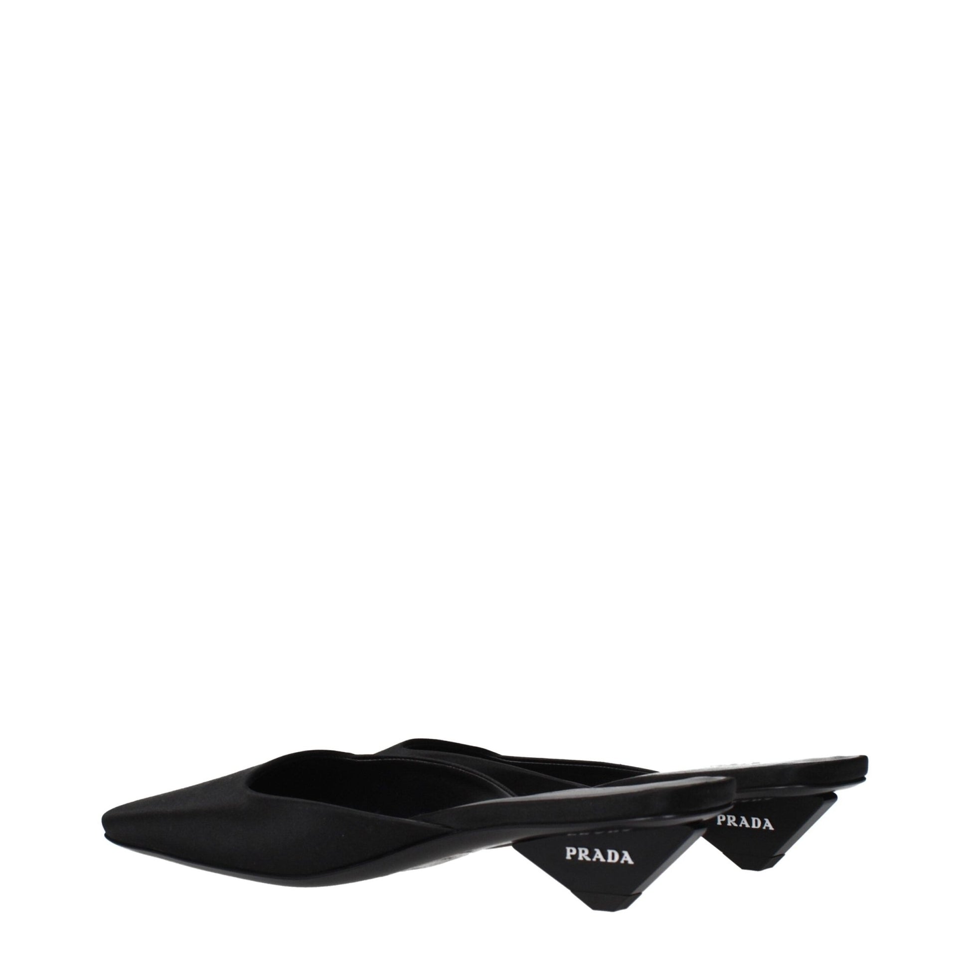 Prada Black Satin Flat Sandals - HBPS Beauty & Fashion