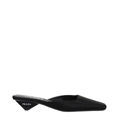 Prada Black Satin Flat Sandals - HBPS Beauty & Fashion