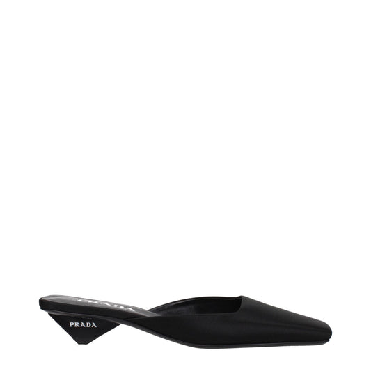 Prada Black Satin Flat Sandals - HBPS Beauty & Fashion