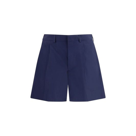 Prada Blue Cotton Bermuda Shorts - HBPS Beauty & Fashion