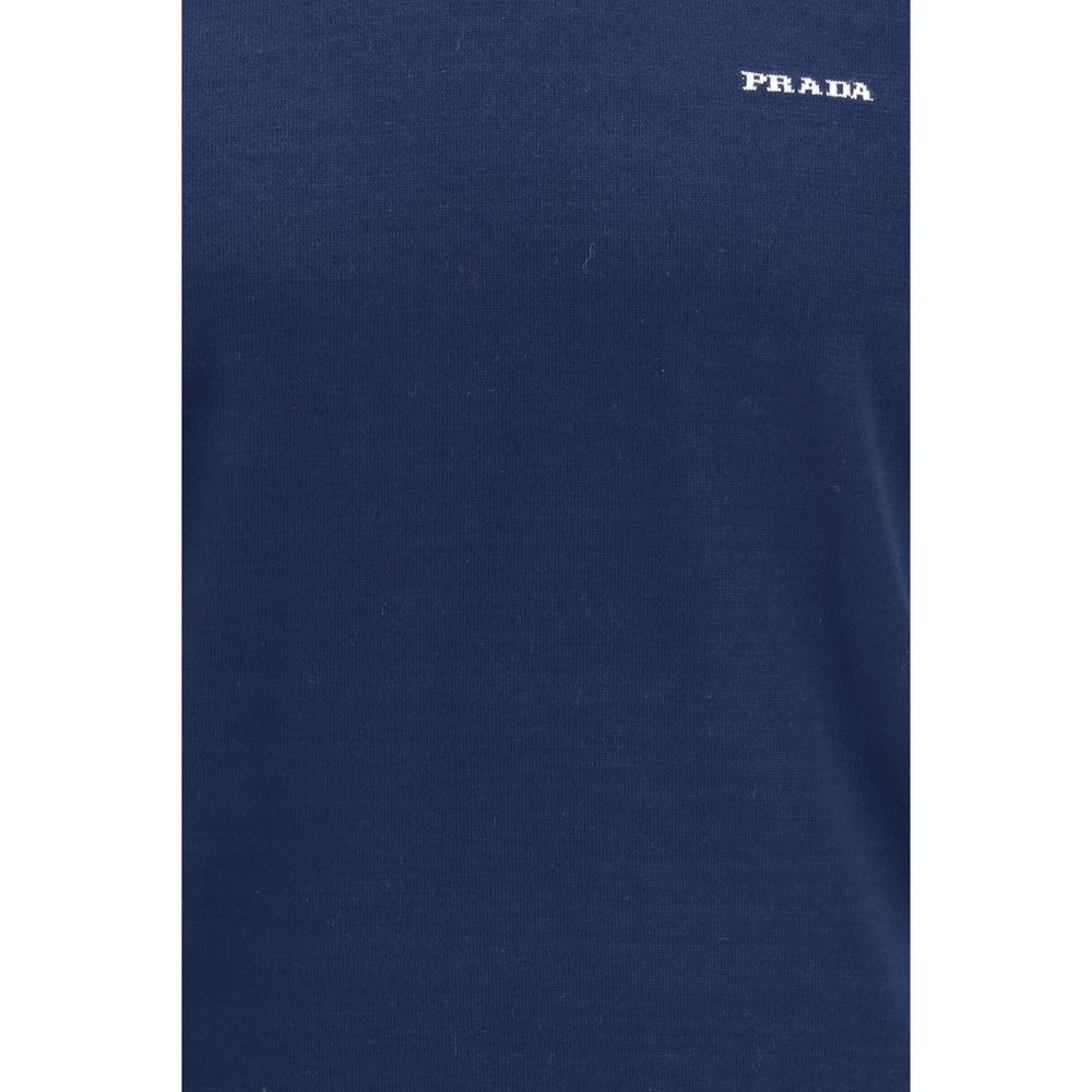 Prada Blue Cotton T-Shirt - HBPS Beauty & Fashion