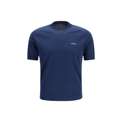 Prada Blue Cotton T-Shirt - HBPS Beauty & Fashion