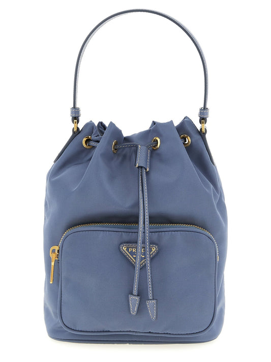 Prada Blue Recycled Polyamide Handbag - HBPS Beauty & Fashion