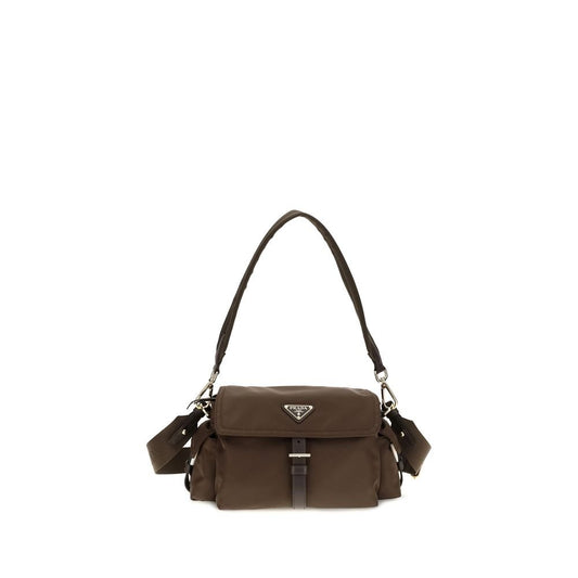 Prada Brown Recycled Polyamide Shoulder Bag - HBPS Beauty & Fashion