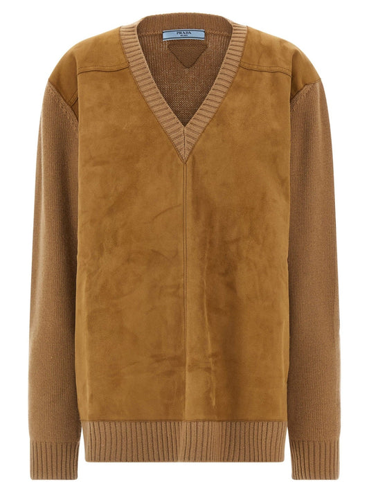 Prada Brown Virgin Wool Cardigan - HBPS Beauty & Fashion