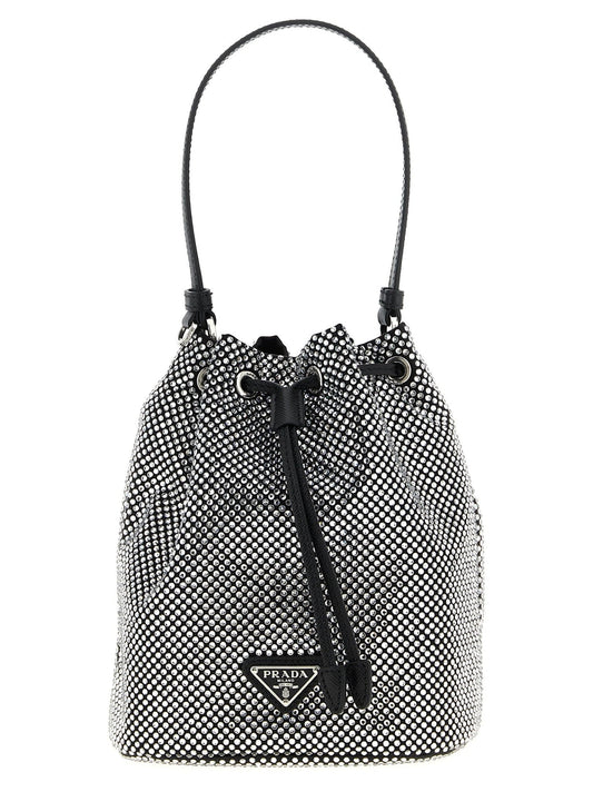 Prada Gray Viscose Handbag - HBPS Beauty & Fashion