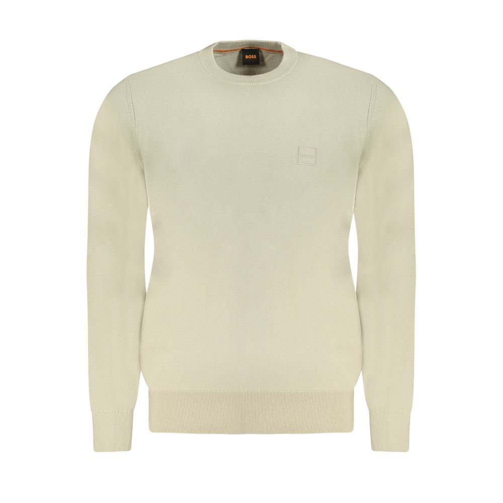 Pull Hugo Boss homme en coton et cachemire beige – BO-33904 - HBPS Beauty & Fashion