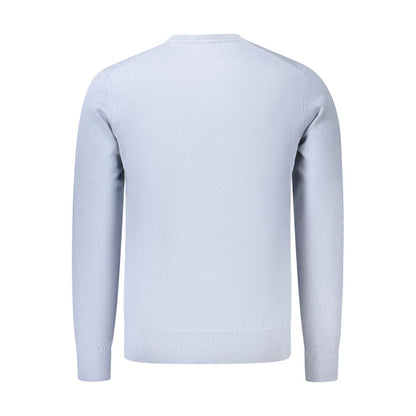Pull Hugo Boss homme en coton et cachemire bleu azur – BO-48149 - HBPS Beauty & Fashion