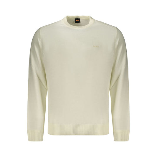 Pull Hugo Boss homme en laine et acrylique blanc – BO-48147 - HBPS Beauty & Fashion